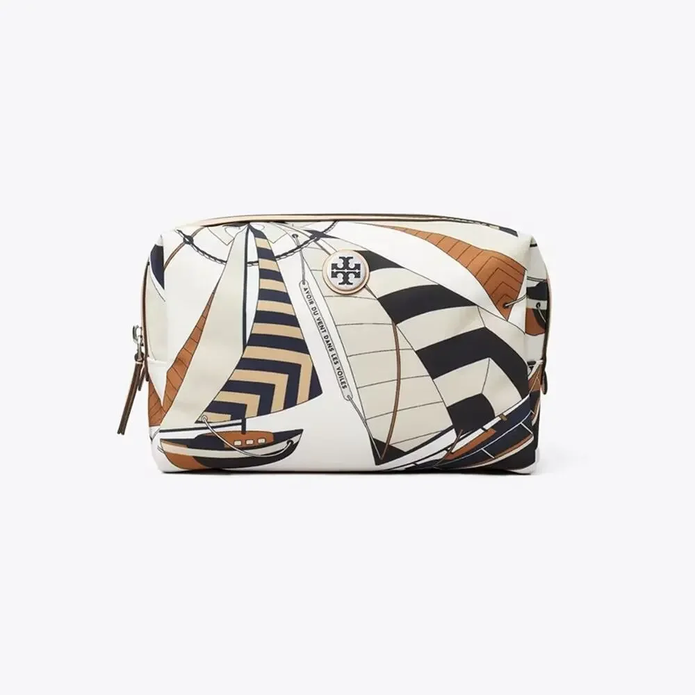 NEW‼️Tory Burch Nylon Printed Cosmetic Case 180111
